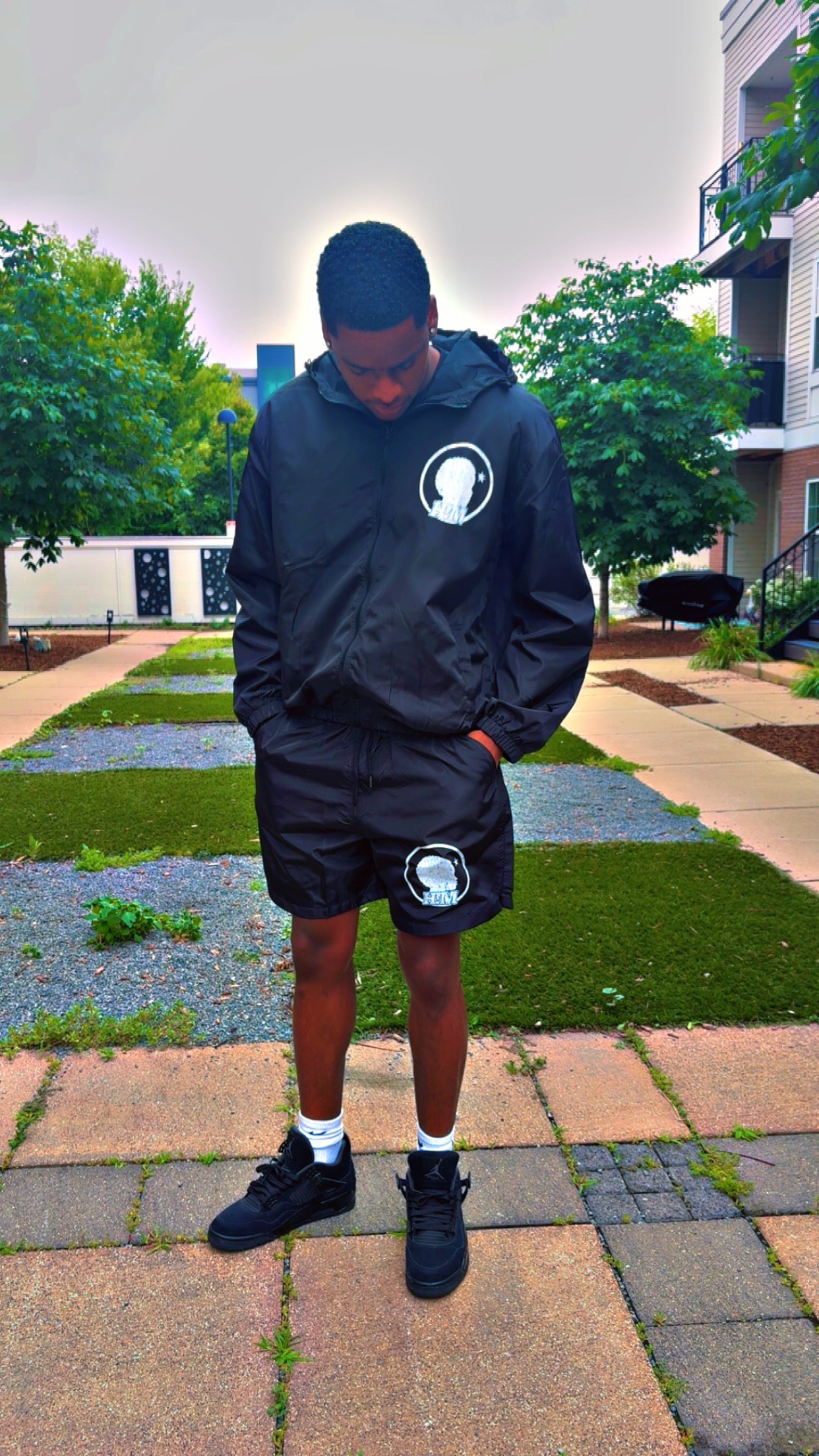 Boys ll HIM Windbreaker Jacket and Shorts Set