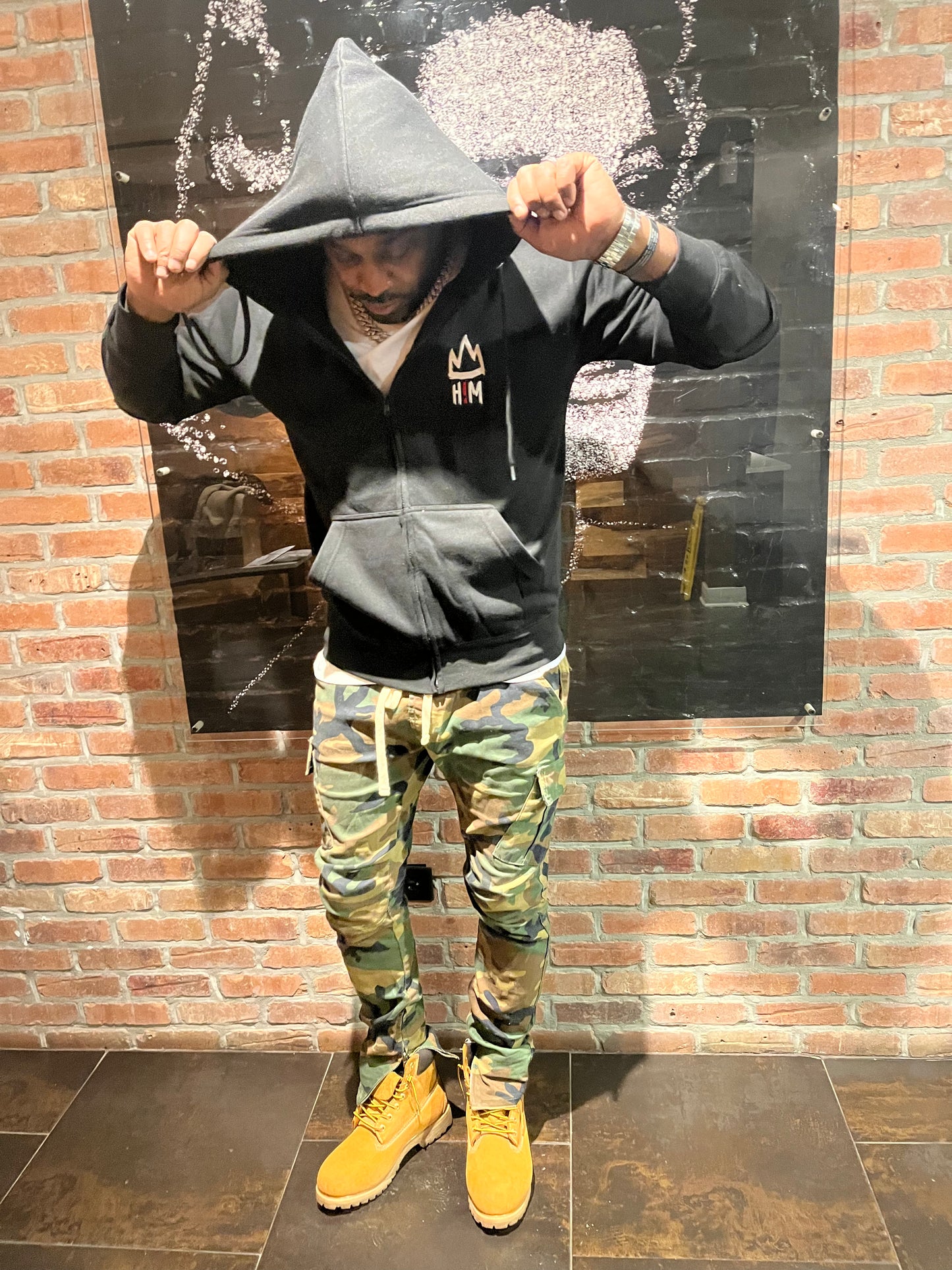 H!M Logo Zip-Up Hoodie