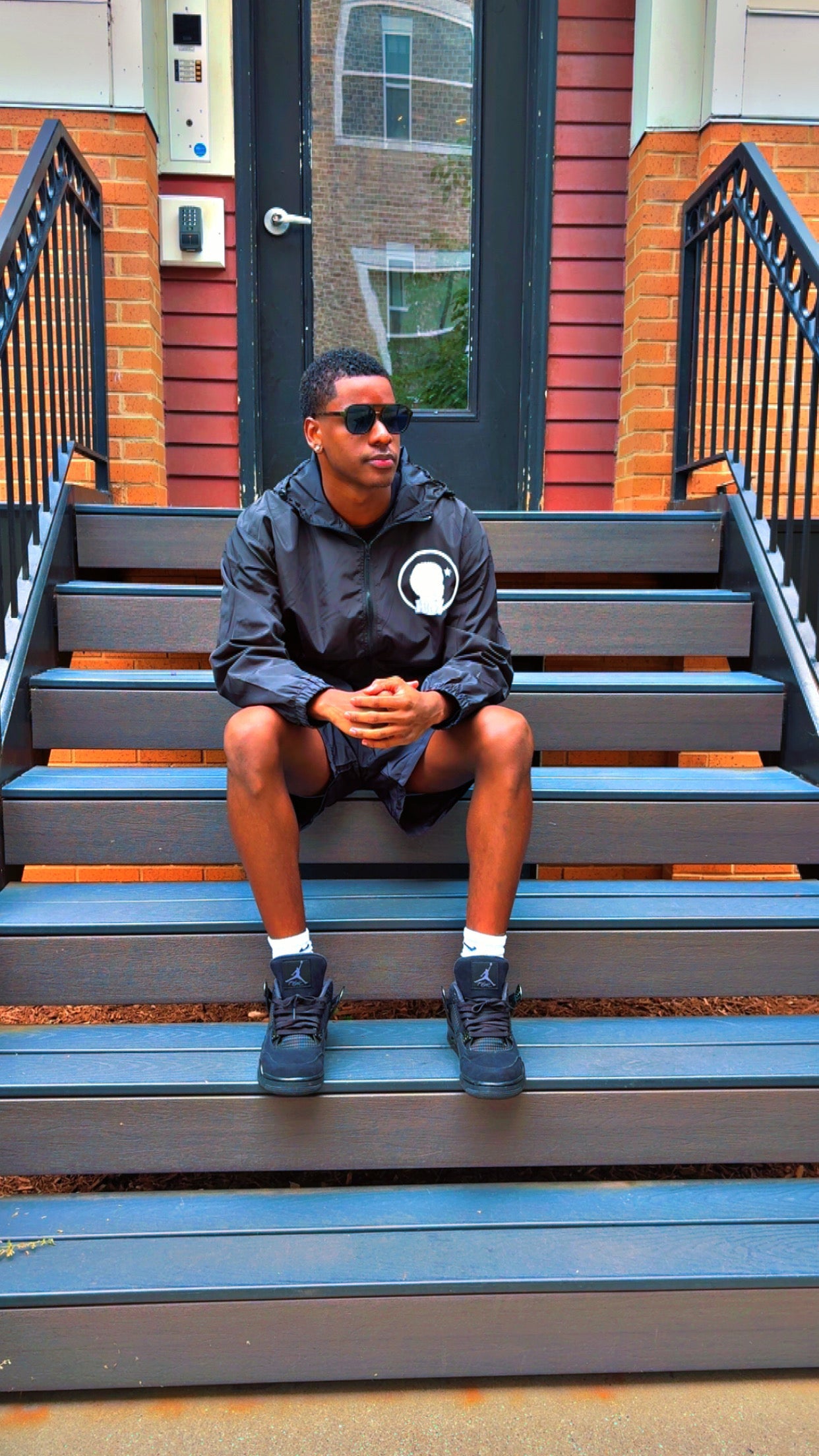 Boys ll HIM Windbreaker Jacket and Shorts Set