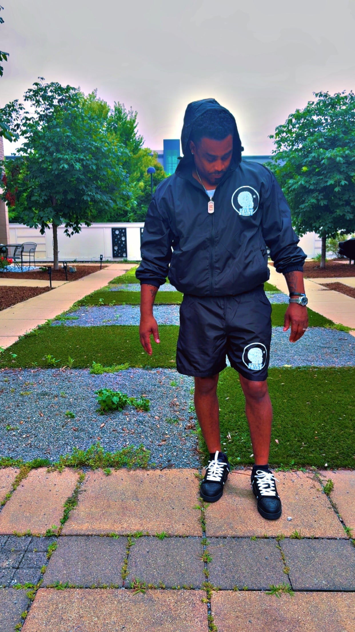 Boys ll HIM Windbreaker Jacket and Shorts Set