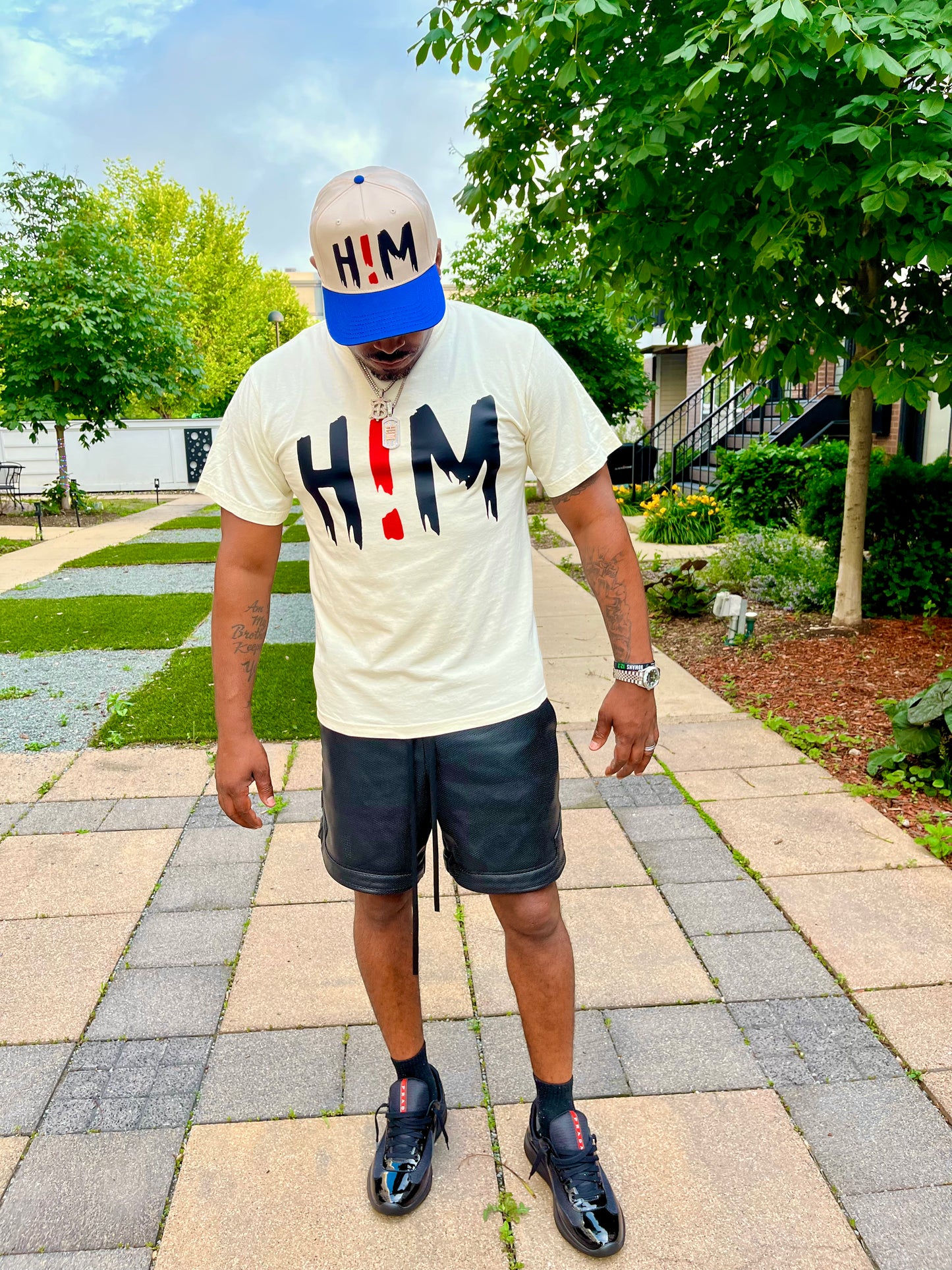 Short Sleeve H!M Cream (Natural) Tee