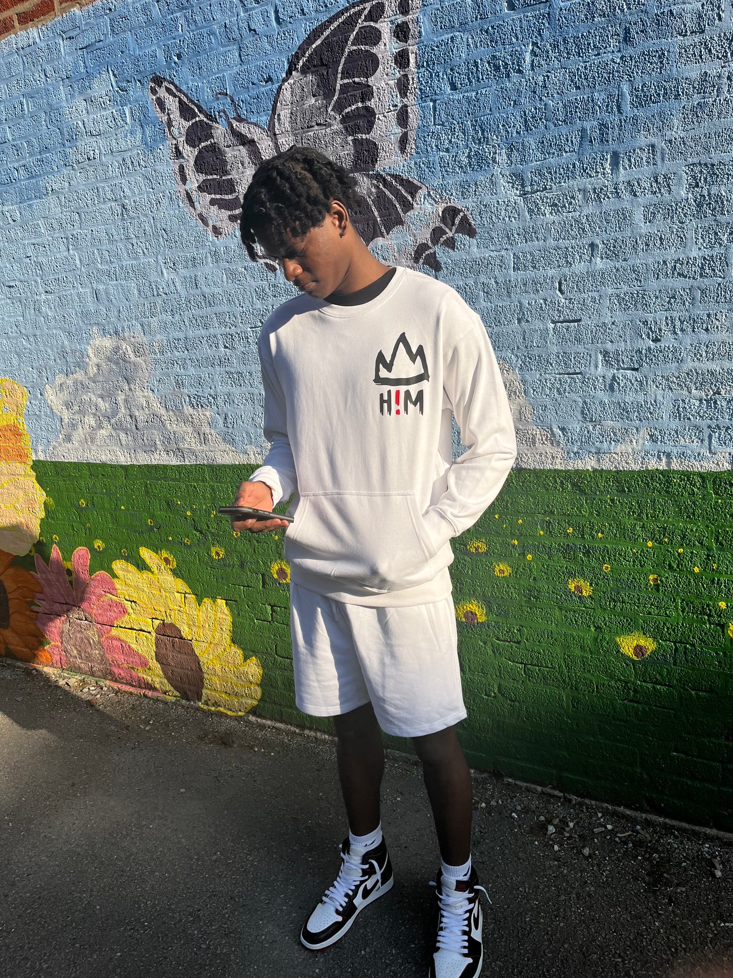 H!M  Crew neck Short Set