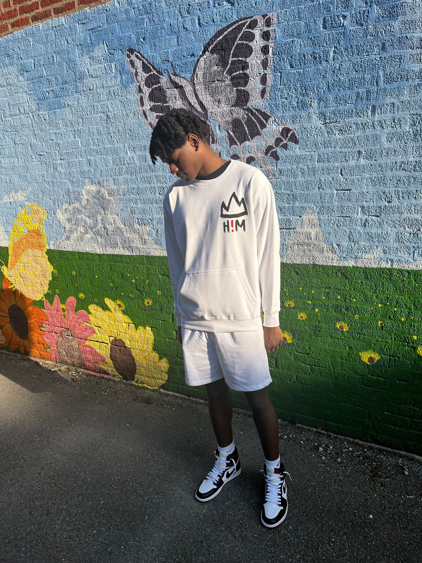 H!M  Crew neck Short Set