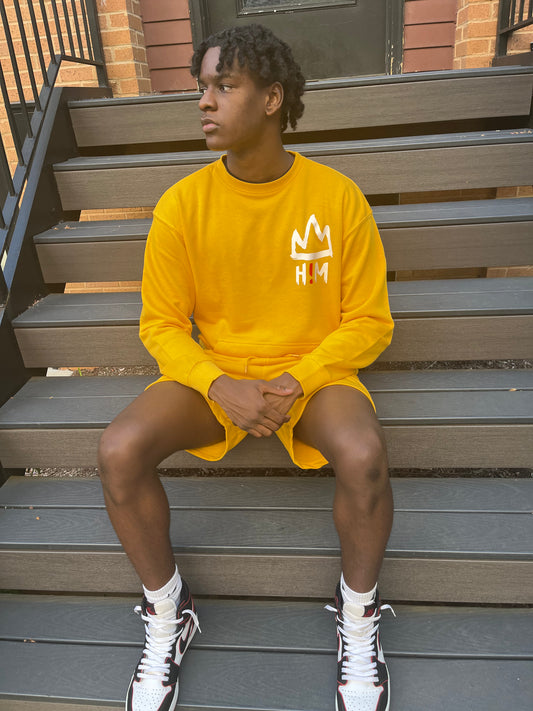 H!M  Crew neck Short Set