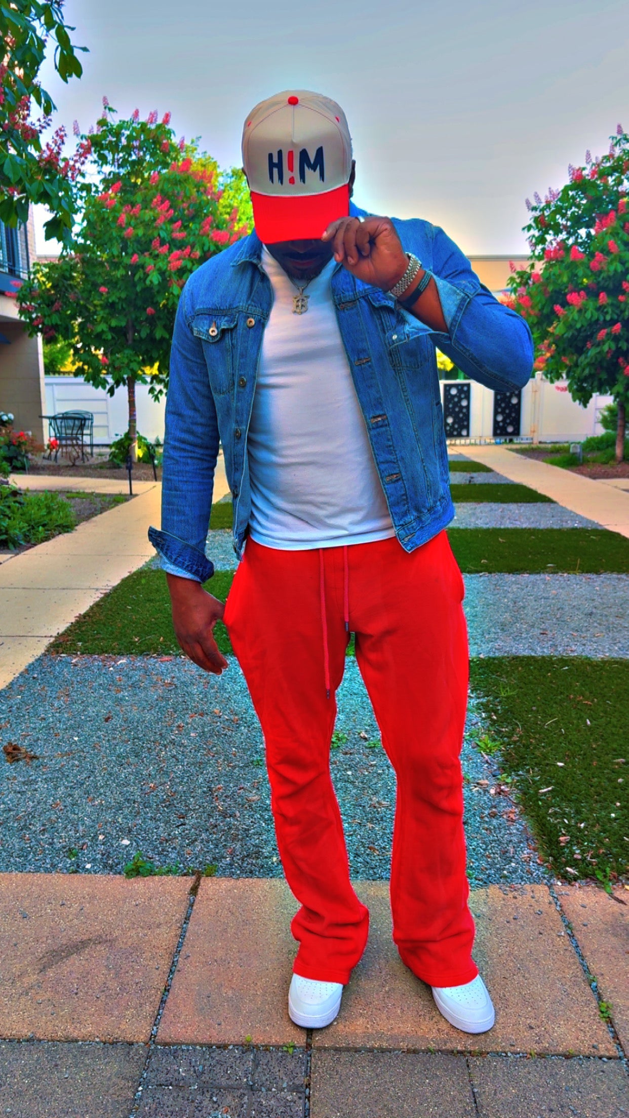 Red H!M Baseball Cap